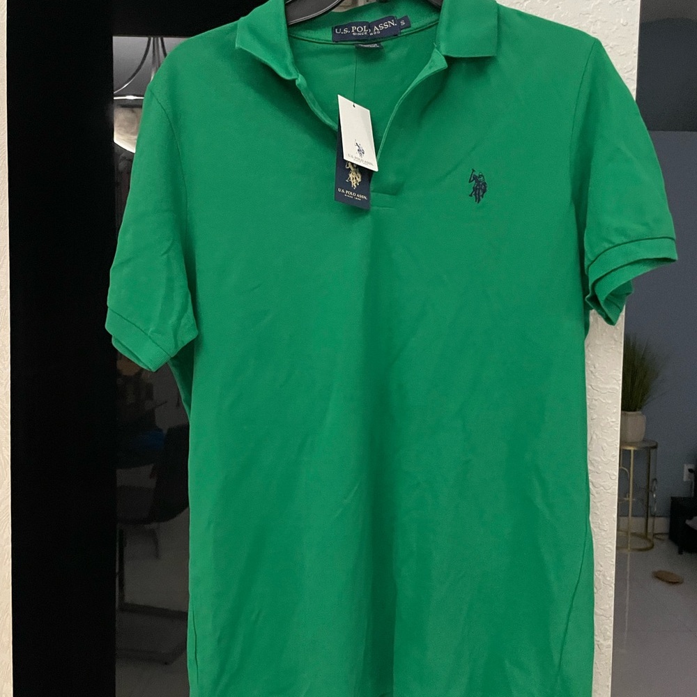 U.S. Polo Assn. Men's Green Polo Shirt
